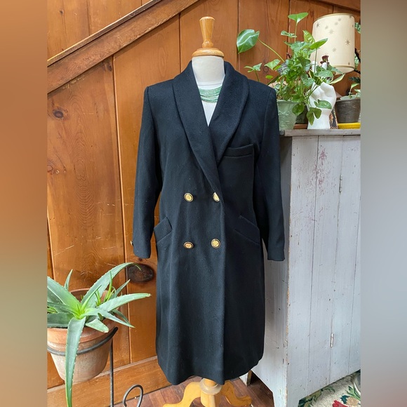 Vintage Herman Kay Petite Long Double Breasted Coat - Picture 2 of 8